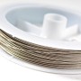 Silver-toned metal wire spool 50 m (±), diameter 0.3 mm