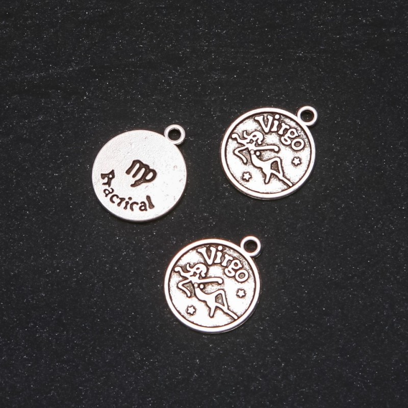 Pendant Zodiac Virgo, 17 mm diameter, packaging 20 g ± 12 pcs