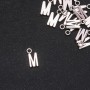 Pendant finding Letter 'M' 17x7mm packaging 20 g (+/- 15 pcs.)