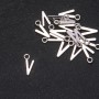 Pendant finding Letter 'V' 17x7mm, packaging 20g (±30 pcs)