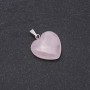 Heart Pendant Pink Quartz 19x19x26mm
