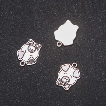 Sale! Piglet Pendant Findings 16x20mm, packaging 20 g, + -9 pcs