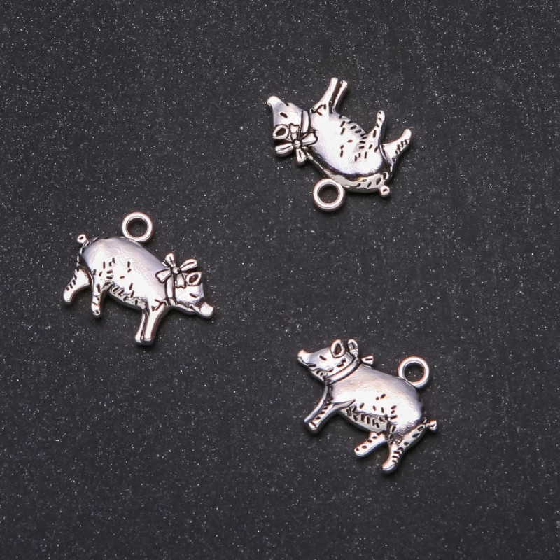 Pig Pendant Findings, 20x16 mm, packaging 20 g ± 8 pcs
