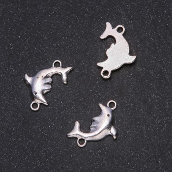 Discount! Dolphin Connector Findings 25×17 mm packaging 20 g +/- 7 pcs