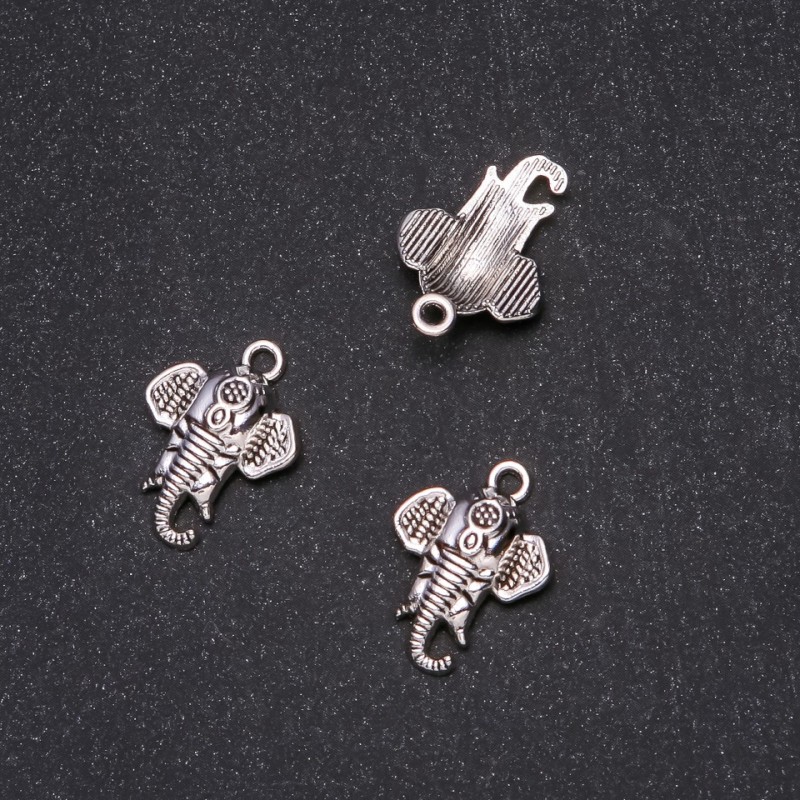 Pendant Findings Elephant 15×22mm