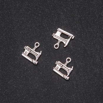 Pendant hardware Sewing machine 14x15mm packaging 20 g +/- 19 pcs