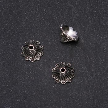 Bead End Caps 15x9mm, hole diameter 3mm, packaging 20 g +/- 9 pcs