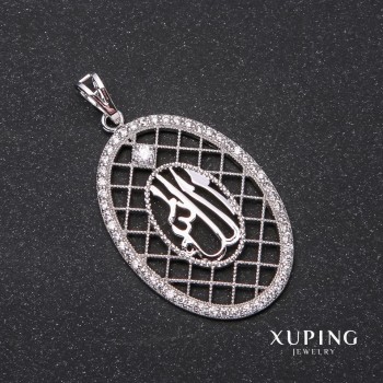 Discount! Xuping Sura pendant 45×40×27 mm rhodium-plated with white crystals