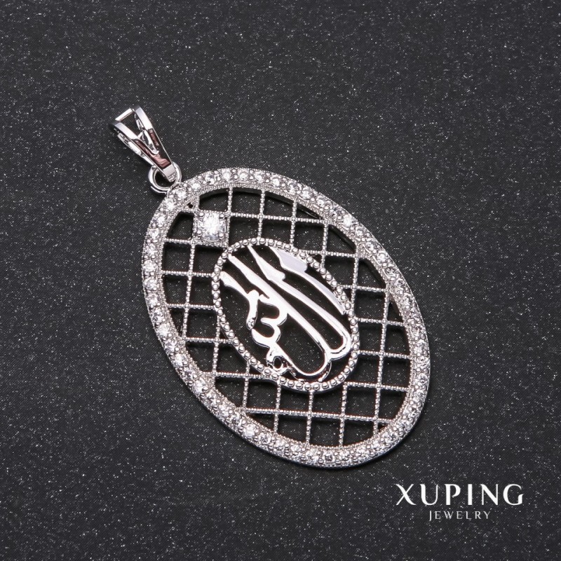 Discount! Xuping Sura pendant 45×40×27 mm rhodium-plated with white crystals