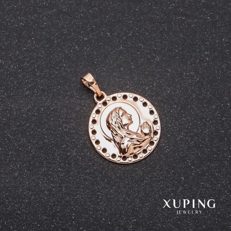 Pendant Xuping Face 18x25mm Gold Plated 18k