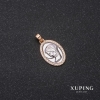 Pendant Xuping "Lik" 13x20x25 mm Rhodium, 18k Gold Plating