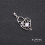 Sale! Xuping Heart Pendant 15x25x31 mm Rhodium