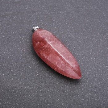 Pendant with natural aventurine 50x20 mm(±)