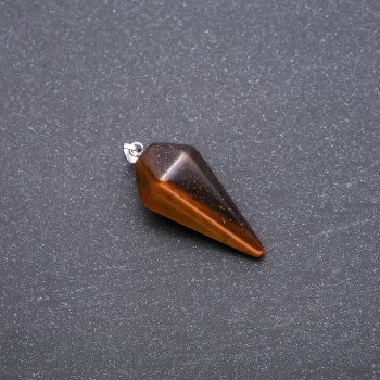 Pendant 'Pendulum' made of Tiger's Eye natural stone 40x30x13mm