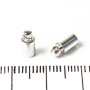 Cord End Caps, 4 mm Diameter, Pack of 38 (±) pcs