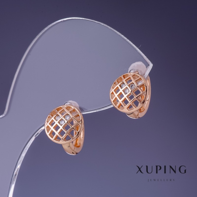 Sale! Xuping 10mm Earrings with 18K Gold Plating