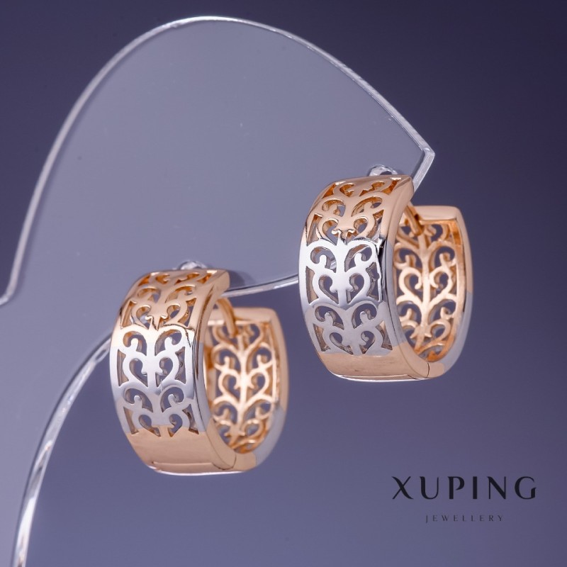 Xuping Earrings 12x3mm '18K Gold Plating'