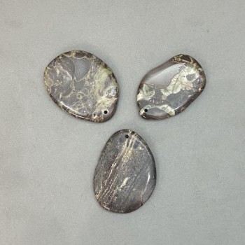 Pendant with natural Jasper 40x55 mm (±)