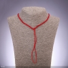 Red neck cord, diameter 2.5 mm, length 50 cm