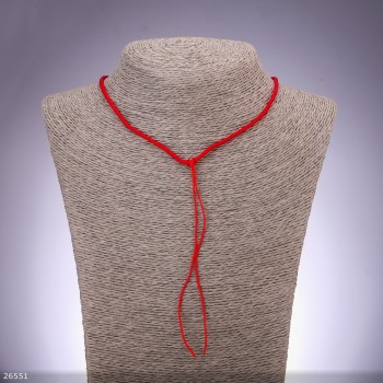 Red neck cord, diameter 2.5 mm, length 50 cm