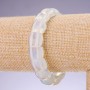 Moonstone Bracelet with 15×12 mm Links on Elastic, Length 20 cm