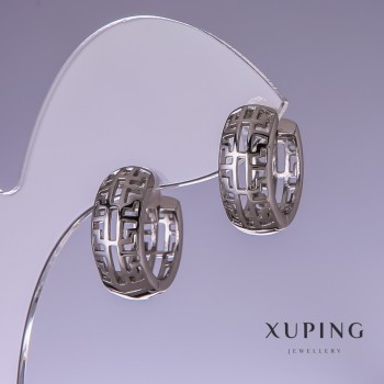 Sale! Xuping rhodium earrings 16x8 mm