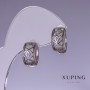 Discount! Xuping Rhodium 8x14mm Earrings