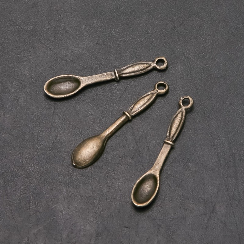 Spoon Pendant Finding, diameter 7mm, length 35mm, packaging 12 pcs. (±)