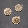 Rose Pendant Findings d2mm L6mm in-d, 4mm packaging 6 pcs (+ -)