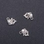 Fish pendant findings, diameter 15 mm, length 11 mm, diameter 1.9 mm, packaging 20 g, 19 pcs. (±)