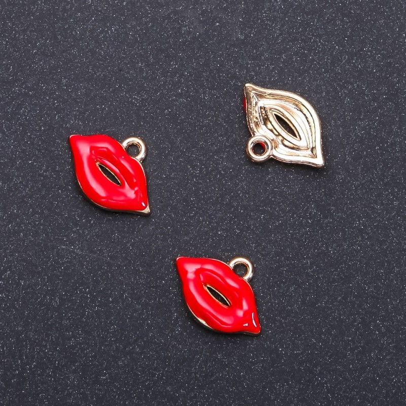 Pendant Findings 'Kiss', diameter 18mm, length 13mm, hole diameter 1.9mm packaging 10 pcs. (+ -)