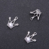 Pendant Crown with Bead hardware, outer diameter 17 mm, length 18 mm, inner diameter 1.8 mm, packaging 5 pcs. (+ -)