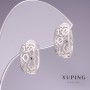 Discount! Xuping 7x14mm Rhodium Earrings
