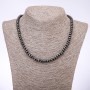 Hematite Rondelle Necklace 'Washer', Diameter 6x3 mm, Length 45 mm