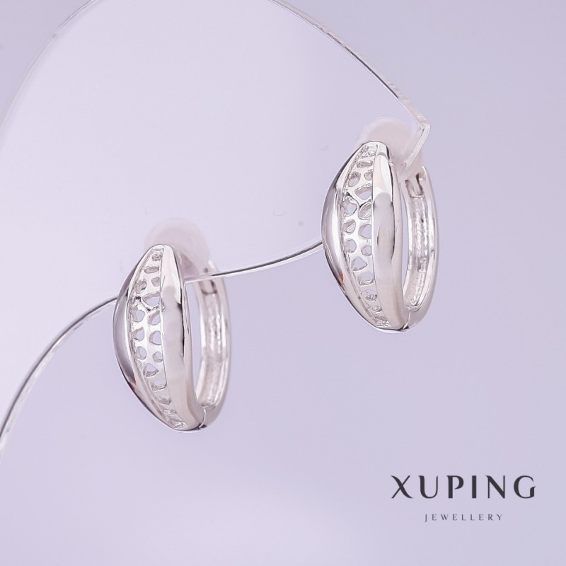 Sale! Xuping rhodium earrings 14x6mm