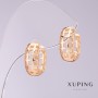 Discount! Xuping Lace Earrings, 7 mm diameter, 16 mm length, 18K gold plating