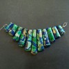 Variscite Beads on Thread 15-40 mm, length 4 cm