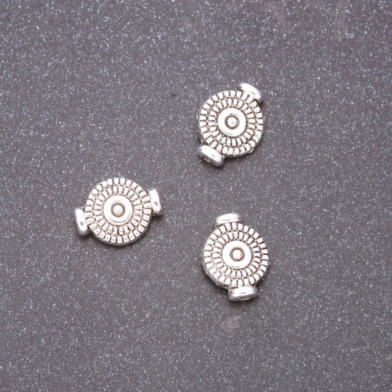 Bead-insert Findings, diameter 7x10 mm, diameter 0.8 mm, packaging 20 g, ± 37 pcs