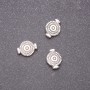 Bead-insert Findings, diameter 7x10 mm, diameter 0.8 mm, packaging 20 g, ± 37 pcs