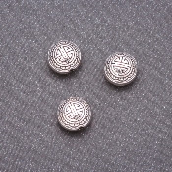 Bead insert finding, diameter 9x7 mm, diameter in-1, 6 mm facet, 20 g +/- 13 pcs