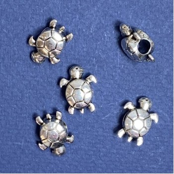 Discount! Bead-insertion Turtle, diameter 16×13 mm, inner diameter 4.7 mm, 7 mm facets, 20 g, 7 pcs