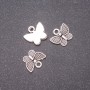 Butterfly Pendant Findings, diameter 13×11mm, inner diameter 1.7mm, packaging 20 g ± 32 pcs
