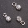 Pineapple Pendant Hardware, diameter 14×7mm, diameter in, 3mm finish, 20 g ± 19 pcs