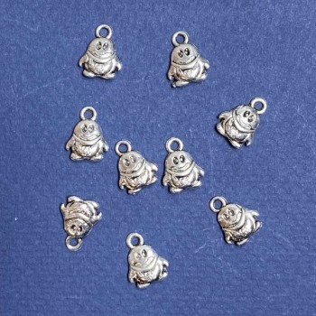 Discount! Penguin pendant findings, diameter 10×13 mm, diameter in mm packaging 20 g +/- 19 pcs