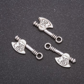 Axe Pendant Hardware Ø8 mm, 20 g, +/- 27 pcs