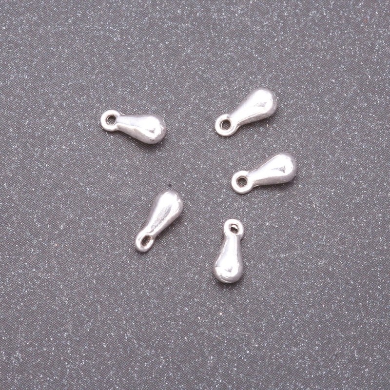 Teardrop pendant findings, 7×3 mm, bore 0.9 mm, packaging 20 g ±110 pcs