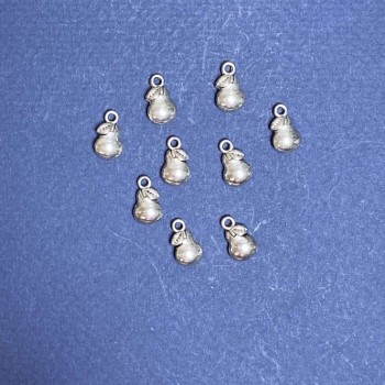 Discount! Pear-shaped jewelry findings, 12x7 mm, packaging 20 g +/- 21 pcs