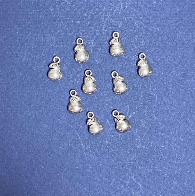 Discount! Pear-shaped jewelry findings, 12x7 mm, packaging 20 g +/- 21 pcs