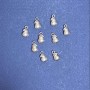 Discount! Pear-shaped jewelry findings, 12x7 mm, packaging 20 g +/- 21 pcs