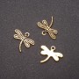 Dragonfly Pendant Findings 17x15mm, diameter 1.5 mm, finish 20 ga. +/- 22 pcs